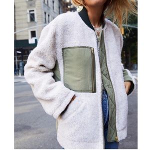Free People Rivington Sherpa Jacket L